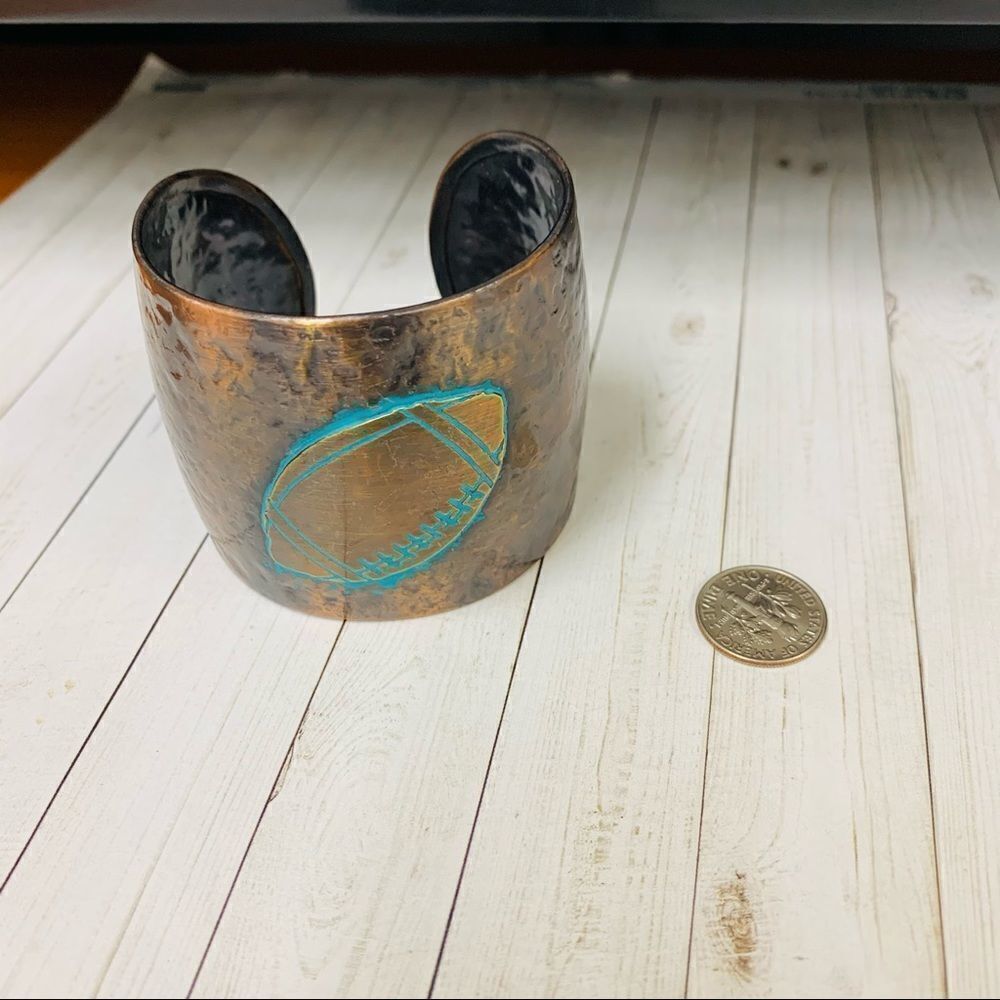 Copper Football Cuff Bracelet‎